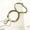 Pulsera de nudo flor de durazno semiacabada tejida a mano cuerda de mano diy cuerda de mano sin tejer se puede usar cuentas de transferencia hebilla de paz tarjeta de mano