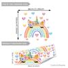 M10009 Desenho animado arco-íris unicórnio amor adesivo de parede quarto infantil casa fundo decorativo autoadesivo adesivo de parede removível