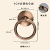 Gaveta de Armário de Medicina Chinesa de Cobre Puro Dourado Puxador de Anel Circular de Furo Único Maçaneta de Porta de Guarda-Roupa Novo Puxador de Gaveta de Latão Chinoiserie
