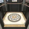 Alfombrilla de piso de elevador corte de logo alfombra especial para semana de coche pegamento para piso de PVC corte de cuero imitación mármol
