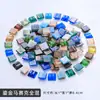 Mosaico 1cm Fio de Ouro Vidro Artesanal Material DIY Colagem Granular Derretimento a Quente Fio de Ouro por Toda Parte Areia de Quartzo Cristal