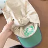 Gorro Pañuelo Único con Bloques de Color de Secado Rápido para Mujer, Divertido de Verano Bordado para Exteriores, Calle, Camping, Visera Solar, Pañuelo para la Cabeza, Gorra de Béisbol