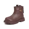 Botas Martin Estilo Britânico Retrô para Meninas 2026 Outono/Inverno Novas Botas Confortáveis de Solado Macio para Crianças de Meia-Idade e Mais Velhas Botas de Cano Único