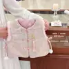 Xian Ning QiOriginal! Conjunto Hanfu para Meninas, Colete de Inverno Infantil Novo Estilo Chinês, Roupa de Ano Novo Chinesa para Bebês