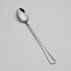 Cuchara para mezclar café y hielo de acero inoxidable, multiusos, con mango largo y punta redonda, ideal para el hogar, ideal para sopa, 1010