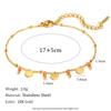 Pulsera de Borlas Colección Estilo Nuevo Ins Transfronterizo Europeo y Americano Versátil de Moda Joyería de Mano Acero Inoxidable Chapado Oro de 18K