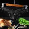 Tanga para Hombre Europeo y Americano Sexy de Tiro Bajo Pantalones T Ropa Interior de Encaje Set Sexy Jj Femenino Envuelto Huevo Transpirable Talla Grande Exportación