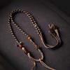 Estilo Tibetano Todo Feito à Mão Tecido Pingente Cordão Pendente Osso de Boi Tianzhu Thangka Cera de Abelha Marca Buda Cordão de Colar de Pescoço para Homens e Mulheres