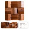 Mosaico de madeira maciça para vídeo sala, pátio, ktv, absorção acústica, isolamento sonoro, placa difusora, material de decoração para parede de fundo