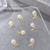 Nova Série Oceano Arte para Unhas Joias de Liga de Zinco Árvore de Coco Diamante Concha Pérola Estrela do Mar Laço Decoração para Unhas