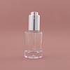 Conta-gotas portátil de 30ml para cuidados com a pele, óleo essencial, frasco vazio, fundo grosso, reto, redondo, cosmético, frasco de vidro