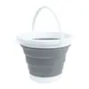 Cubo Plegable para Lavado de Autos Portátil Grande para Coche Cubo Portátil al Aire Libre Multifuncional Retráctil Espesado Cubo de Pesca