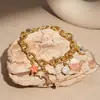 Pulsera de Delfín y Concha Marina Europeas y Americanas Transfronterizas Incrustada de Diamantes con Goteo de Aceite Estrella de Mar, Pulsera Estilo Resort Costero, Joyería de Alta Gama al por Mayor