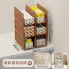 Estante de Almacenamiento para Papel Film, Organizador de Compartimentos para Gabinete, Estante de Almacenamiento Dentro de la Puerta del Gabinete, Suministros de Cocina, Solución de Almacenamiento sin Taladro