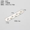Acero inoxidable pieza recta código de ángulo pieza recta multi-especificación pieza recta conector plano para muebles código de ángulo de una palabra venta al por mayor