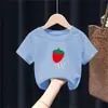 2052 ropa para niños y niñas camiseta de manga corta ropa para niños nuevo top de verano niños grandes 100 algodón camiseta básica