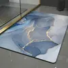 Alfombrilla de Piso de Barro Diatomeo Suave Mármol, Alfombrilla Absorbente, Alfombrilla Antideslizante para Baño, Alfombrilla para Piso de Baño, Alfombra de Baño de Secado Rápido