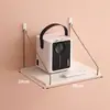 Soporte para Proyector de Casa Sin Taladro Estante de Almacenamiento para Montar en la Pared junto a la Cama Estante de Almacenamiento para la Pared de la Sala Estante Colgante Bandeja Colgador