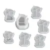 Mold de Silicone para Óculos, Coruja, Ovo de Páscoa Oco, Lâmpada, Silhueta, Espelho - DIY Transfronteiriço de Resina de Cristal, Gesso, Cimento