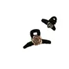 Pinza Mini Pequeña Negra para Flequillo Roto de Perla de Camelia Pinza para Recoger el Cabello a Mitad Pinza para el Cabello de Mujer Pinza para la Parte Superior de la Frente Accesorios para el Cabello