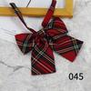Cuello jk flor a cuadros rayas pajarita pajarita de lazo para mujer rojo red de campus japonés pajarita de lazo bóxer raíz de pluma gigante al por mayor