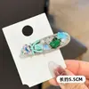 Pinza para el pelo de gatito lindo con strass y lazo, flequillo de cristal, lado del pelo, pinza de pico de pato, Dongdaemun Corea 2026
