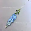 Flor Artificial Jacinto Flocado Meio-Delphinium Decoração de Fundo para Salão de Casamento Arranjo de Flores Conjunto para Estúdio Fotográfico Doméstico