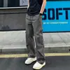 Estilo Fino de Verão Versátil Modelagem Solta Design Moderno Estilo Americano Calças Longas Frescas para Homens e Mulheres