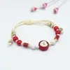 Jingdezhen Joia Pulseira de Cerâmica Atacado Nova Pulseira Chinesa de Contas Feminina Nicho Sensação de Alto Padrão Não Desbota Corda de Mão