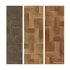 Anillo de Crecimiento Vintage Venta Directa de Fábrica Piso Laminado Negro Desgastado Estilo Wabi-Sabi Casa de Huéspedes Antigua Uso Doméstico Ecológico