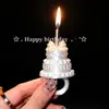 Anillo para pastel estilo europeo vintage, decoración creativa para pastel, adorno de pastel con vela de cumpleaños, horneado romántico de Instagram
