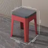 Banqueta Plástica Doméstica de 40cm de Altura, Banqueta Espessada para Mesa de Estudo, Banqueta Antiderrapante para Banheiro, Banqueta de 38cm de Altura