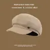 Boina para Mujer, Sombrero Octagonal de Primavera y Verano, Gorra Versátil Estilo Coreano que Hace que la Cara Parezca Más Pequeña, Gorra de Cartero Retro, Sombrero de Pintor Estilo Japonés