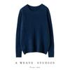 2025 Novo Outono e Inverno Malha de Cashmere Gola Redonda Manga Longa Feminina Torcida Macia Cera Quente Suéter Malha de Cashmere