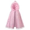 Vestido de Princesa Elsa de Frozen para Niñas Capa con Capucha Chal Rosa de Elsa Chaqueta Pequeña Nuevo Estilo para Niños