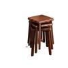 Banqueta de Madeira Maciça para Uso Doméstico, Banqueta Reserva Empilhável para Convidados, Banqueta Quadrada de Estilo Chinês Novo, Robusta e Durável, para Mesa de Jantar, Maquiagem e Vestir