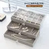 Caixa de Joias Transparente, Brincos de Múltiplas Camadas, Brincos, Caixa de Armazenamento de Anéis, Gaveta Tipo Caixa para Colar, Pulseira, Caixa de Joias, Caixa de Acrílico