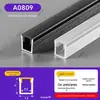 Lâmpada linear LED Slot de lâmpada de liga de alumínio Luz e lâmpada linear escura com lâmpada de linha embutida Slot de lâmpada linear Slot de alumínio