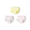 Ropa interior para bebés niñas Balabala, Clase A, calzoncillos infantiles sin costuras, shorts, calzoncillos tipo pan, cómodo paquete de tres