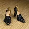 Primeiro Encontro Ji One - Nova Moda Primavera e Outono para Pessoas Baixas com Solado Grosso - Sapatos Femininos