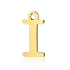 Colgante Transfronterizo Nuevo de Acero Inoxidable Liso de 26 Letras, Accesorios Versátiles y Simples para Pulseras, Collares y Aretes DIY