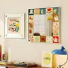 Espejo Estilo Bauhaus 'Historia de Primavera', Arte de Pared para Sala de Estar, Pintura Decorativa para Pared de Fondo de Sofá, Arte de Pared de Gama Alta para Comedor