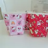 Lienzo Fino de Alta Densidad Bolsa de Maquillaje Floral Linda Bolsa para Guardar Labiales Bolsa de Almacenamiento para Viaje Clasificación al por Mayor de Fábrica