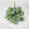 Pequeño ramo de dinero con asa Ye planta verde de simulación de eucalipto boda hogar juego accesorios para sesión de fotos flor de seda hecha a mano flor falsa lote