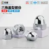 Tuercas de casquillo de acero al carbono, tuercas de casquillo hexagonales galvanizadas antioxidantes, tuercas de casquillo cerradas, tuercas de casquillo zincadas en blanco
