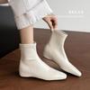 Tienda de Fuentes~Lujo Ligero Nicho 2026 Otoño e Invierno Nuevo Estilo Botas Elásticas que Aumentan la Altura, Botas Ajustadas, Botines, Tallas Grandes 34-42