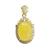 Collar Colgante Ámbar Natural Aiyu Cera de Miel Huevo de Paloma Joyería Vintage Fábrica Venta al por Mayor Dropshipping S3112913