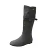 En stock~Botas largas de nuevo estilo 2026 para mujer, que aumentan la altura, de doble uso, botas largas plisadas apiladas, botas vaqueras, botas de caballero vintage
