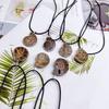 Colgante Fósil de Nautilus Natural Concha de Fósil de Caracol Fuente de Joyería Caliente Transfronteriza Espécimen Mineral Original Venta al por Mayor