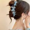 Acessórios de Cabelo de Tecido Outono e Inverno Novo Presilha Nuvem de Cetim Estilo Bubble Clip Ins Presilha Tubarão Princesa Fugitiva Estilo Popular